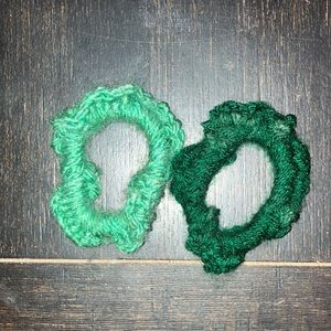 2 Homemade scrunchies